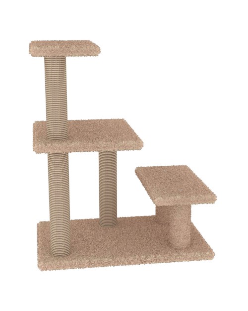 Pati Katlı Kedi Tırmalama ve Oyun Platformu - BEJ